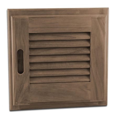 D & H Distributing Louvered Door &amp; Frame  Small  RH 12in.X 12in. MA4228949